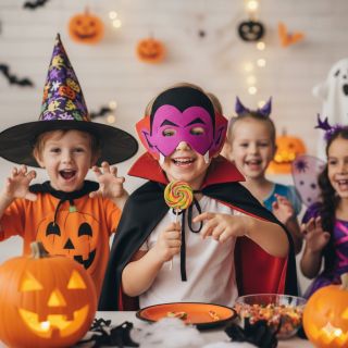 🎃🦇 HALLOWEEN SE BLÍŽÍ! 👻✨ Malí strašidýlka se už chystají — čarodějnice, duchové, dýně… a samozřejmě malý upír, který se...